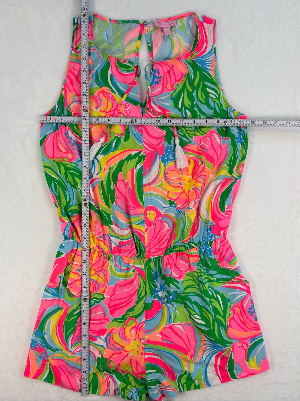 LILLY PULITZER So A-Peeling Tybee Romper Tropical Sleeveless Medium - Picture 11 of 12